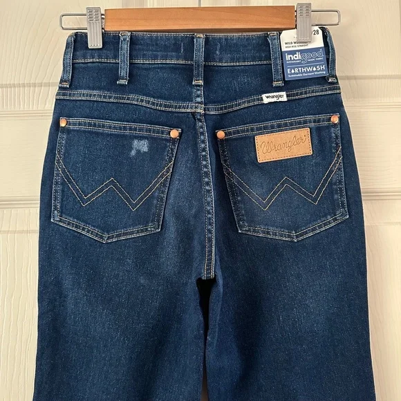 Wrangler Wild West 603 High Rise Straight Jeans 24 X 28 - Picture 7 of 16